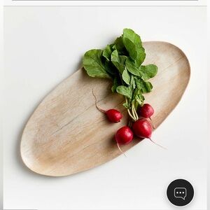 CRATE & BARREL Faux Bois Melamine Platter